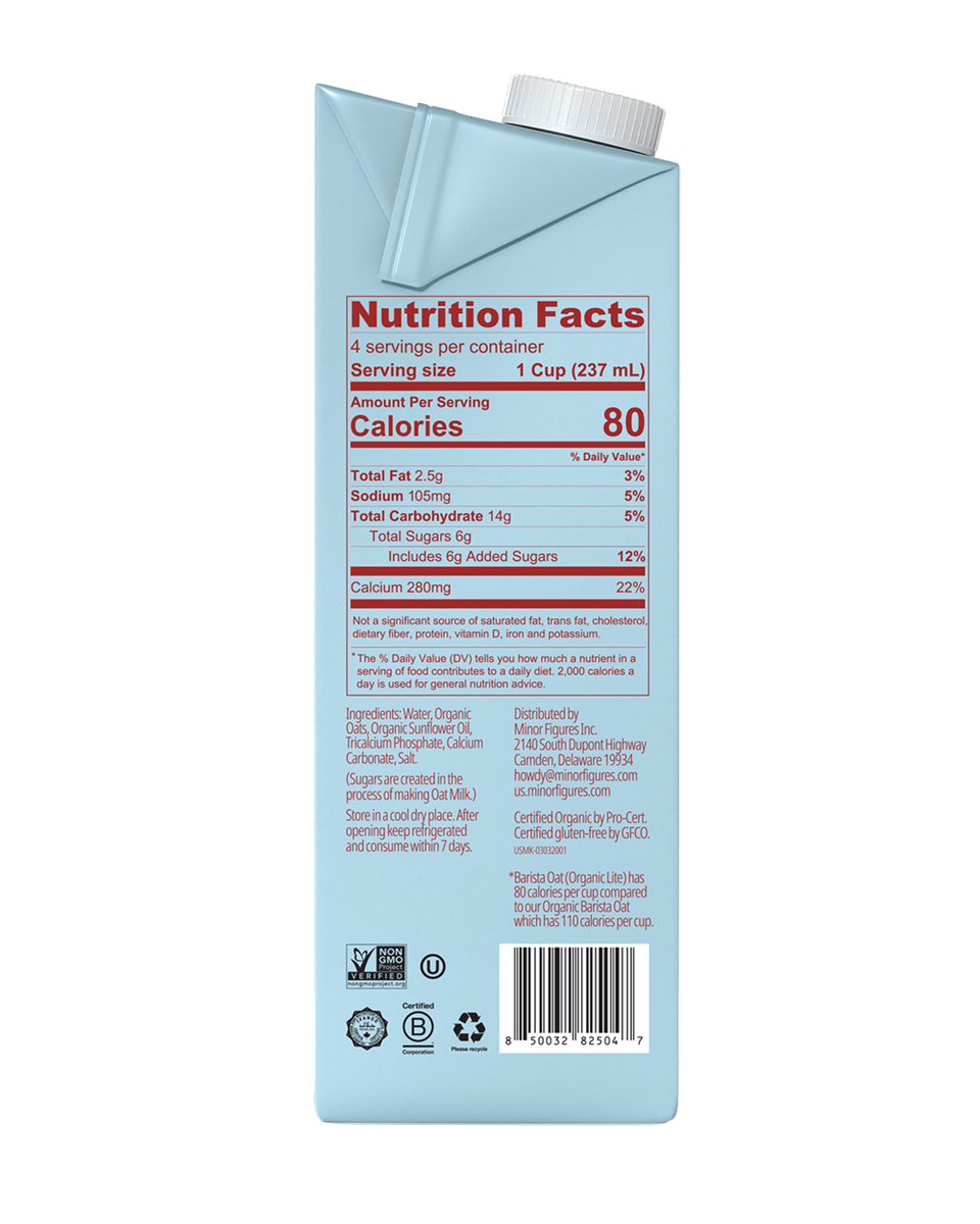 BARISTA OAT (ORGANIC LITE)